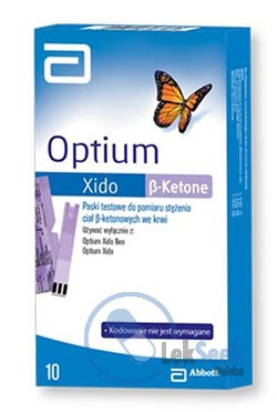 Opakowanie Paski Optium Xido™ do pomiaru ciał ß-ketonowych we krwi
