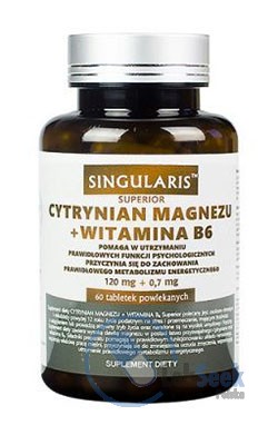 Opakowanie Cytrynian Magnezu + Witamina B6