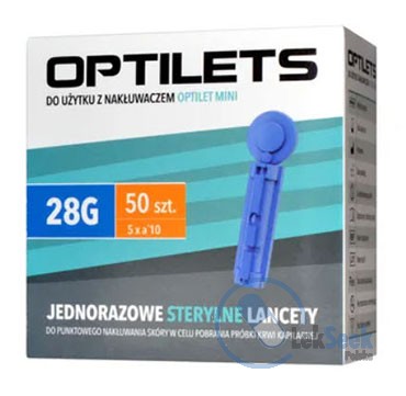 Opakowanie Optilets jednorazowe sterylne lancety