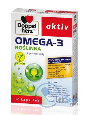 Opakowanie Doppelherz aktiv Omega-3 Roślinna
