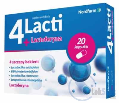 Opakowanie 4 Lacti + Lactoferyna