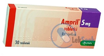 Opakowanie Ampril 2,5; -5; -10 mg