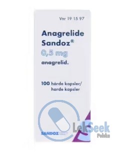 Opakowanie Anagrelide Sandoz