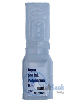Opakowanie Aqua pro injectione POLPHARMA