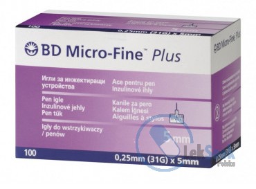 Opakowanie BD Micro-Fine Plus 0,25x5 mm (31G)