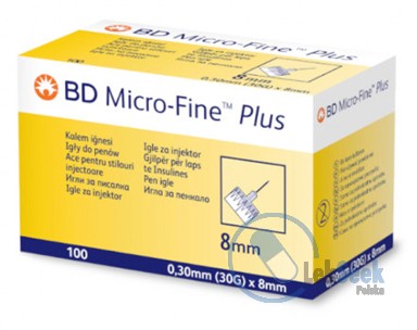 Opakowanie BD Micro-Fine Plus 0,30x8 mm (30G)