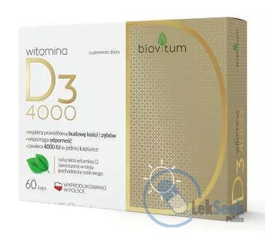 Opakowanie Biovitum Witamina D3