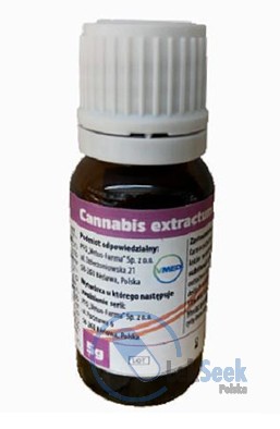 Opakowanie Cannabis extractum normatum THC 10 %, CBD<1%