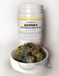 Opakowanie Cannabis flos AURORA DEUTSCHLAND GmbH THC 1%, CBD 12%