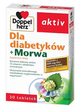 Opakowanie Doppelherz aktiv Dla diabetyków + Morwa