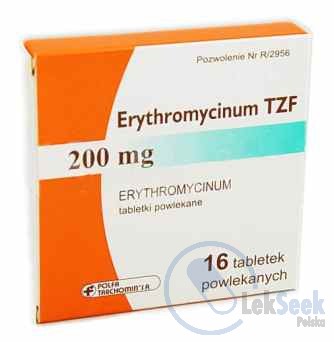 Opakowanie Erythromycinum TZF