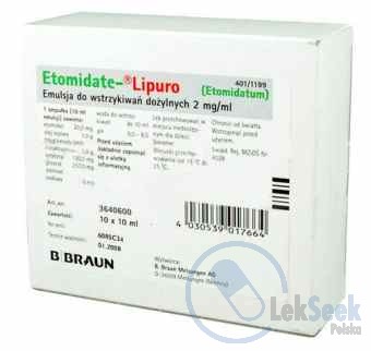 Opakowanie Etomidate® Lipuro