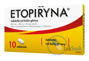 Opakowanie Etopiryna® tabletki od bólu głowy