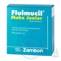 Opakowanie Fluimucil Muko Junior