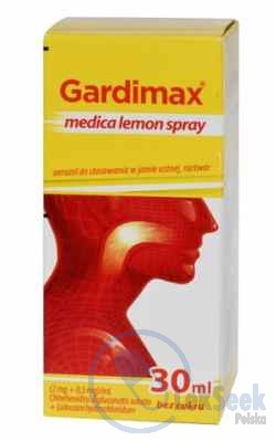 Opakowanie Gardimax medica lemon