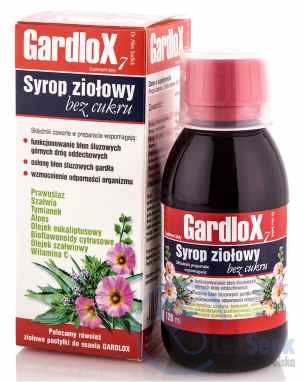 Opakowanie Gardlox syrop bez cukru
