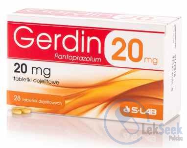 Opakowanie Gerdin 20 mg