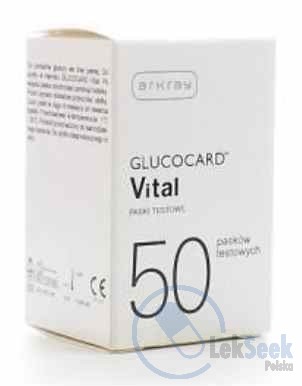 Opakowanie Glucocard Vital Test Strip