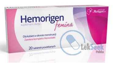 Opakowanie Hemorigen® femina
