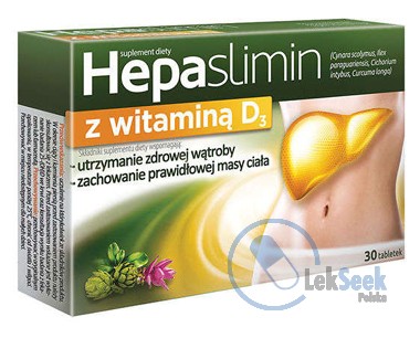 Opakowanie Hepaslimin z witaminą D3
