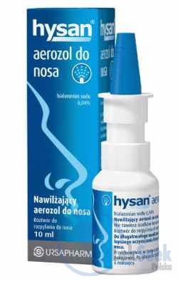 Opakowanie Hysan® nawilżający aerozol do nosa