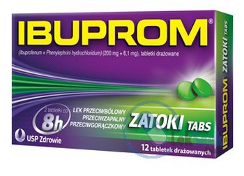 Opakowanie Ibuprom® Zatoki Tabs