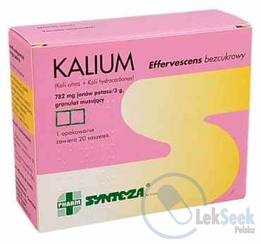 Opakowanie Kalium effervescens (bezcukrowy)