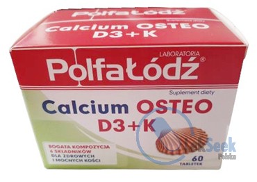 Opakowanie Laboratoria PolfaŁodź® Calcium OSTEO D3+K