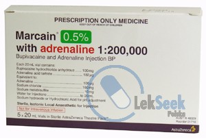 Opakowanie Marcaine® - Adrenaline 0,5%