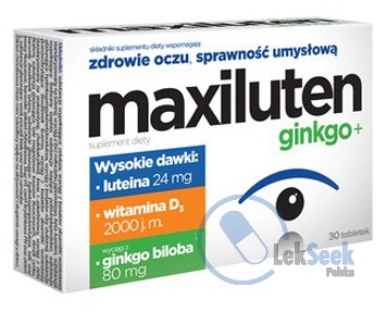 Opakowanie Maxiluten Ginkgo