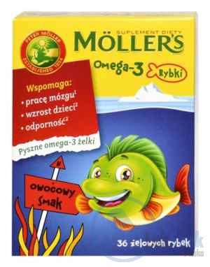 Opakowanie Möller's Omega-3 Rybki
