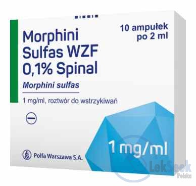 Opakowanie Morphini sulfas WZF 0,1% Spinal