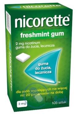 Opakowanie Nicorette Freshmint Gum