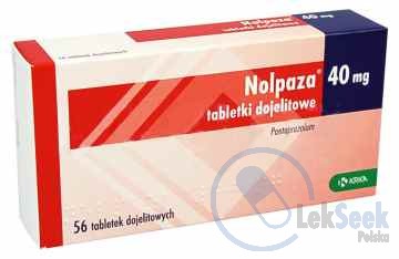 Opakowanie Nolpaza® 20 mg; -40 mg tabletki dojelitowe