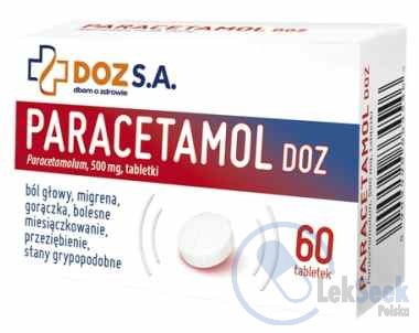 Opakowanie Paracetamol DOZ