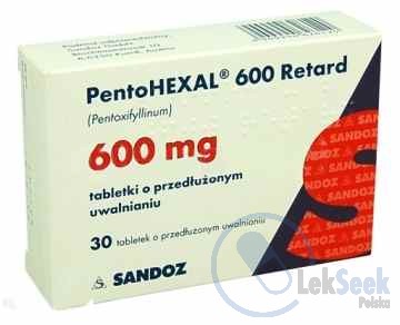 Opakowanie Pentohexal® retard 600