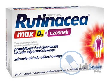 Opakowanie Rutinacea Max D3+czosnek