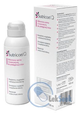 Opakowanie Sutricon® Q silikonowy spray z kwercetyną do pielęgnacji blizn