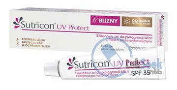 Opakowanie Sutricon® UV Protect Silikonowy żel na blizny SPF 35