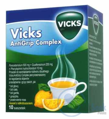 Opakowanie Vicks Antigrip Complex