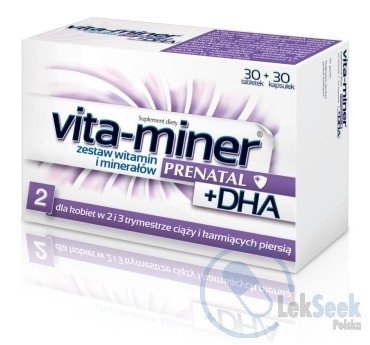 Opakowanie Acti vita-miner Prenatal+DHA