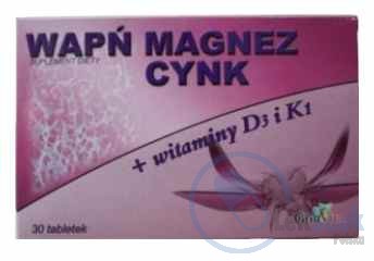 Opakowanie Wapń Magnez Cynk+wit. D3 i K1
