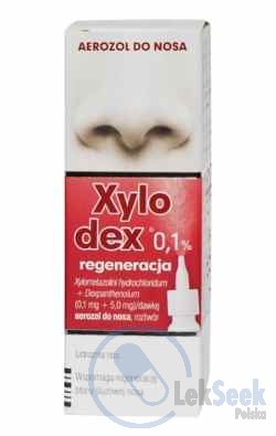 Opakowanie Xylodex 0,1% regeneracja; -0,05% regeneracja