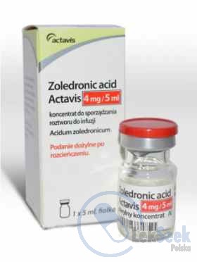 Opakowanie Zoledronic Acid Actavis