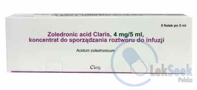 Opakowanie Zoledronic acid Claris