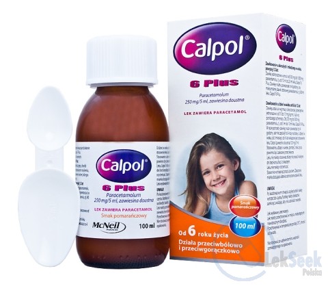 Opakowanie Calpol 6 Plus