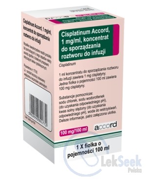 Opakowanie Cisplatinum Accord
