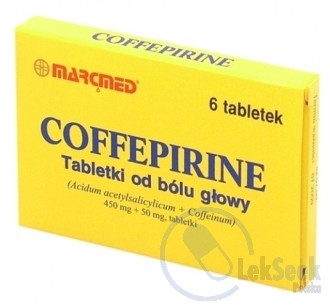 Opakowanie Coffepirine Tabletki od bólu głowy
