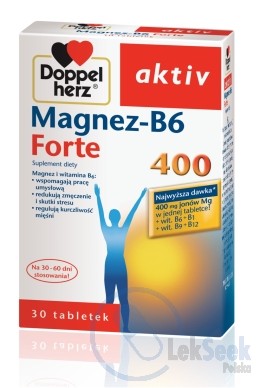 Opakowanie Doppelherz aktiv Magnez-B6 Forte 400