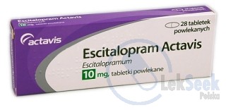 Opakowanie Escitalopram Actavis
